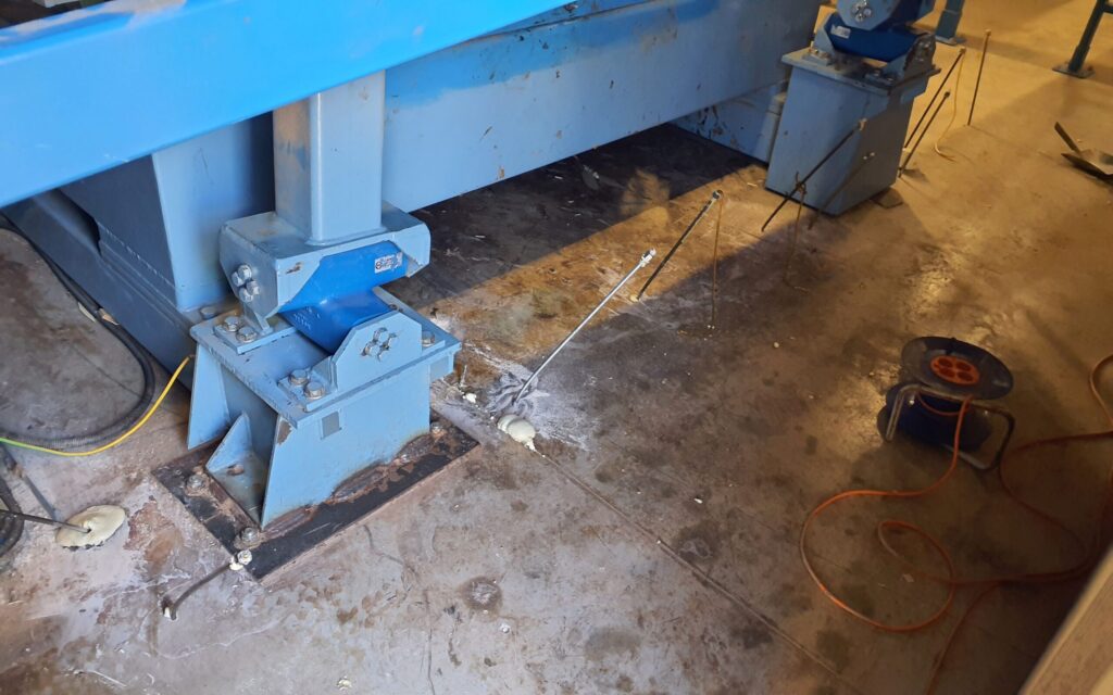 Plywood factory floor reinforcement