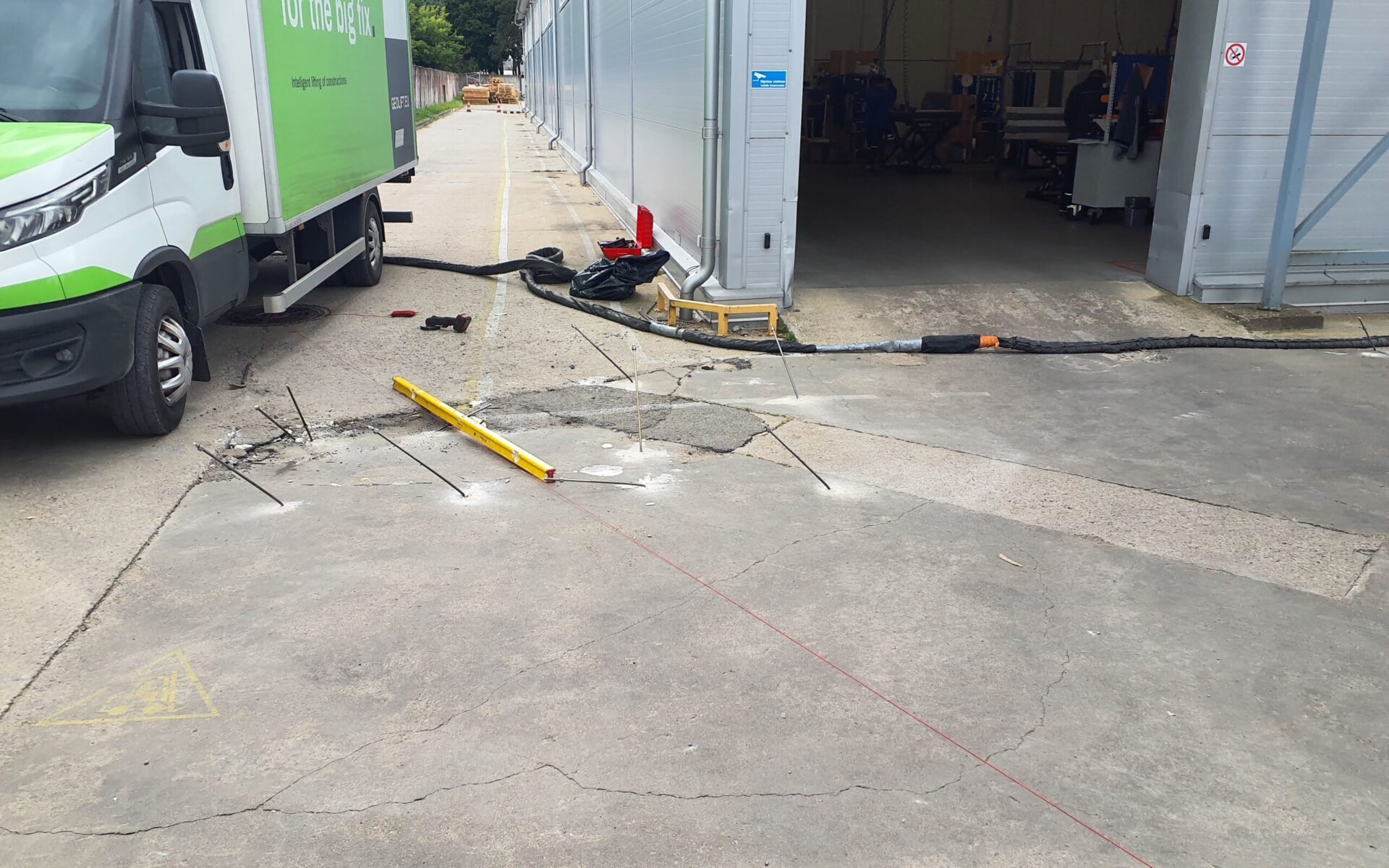 Ground stabilisation beneath industrial and manufacturing floors