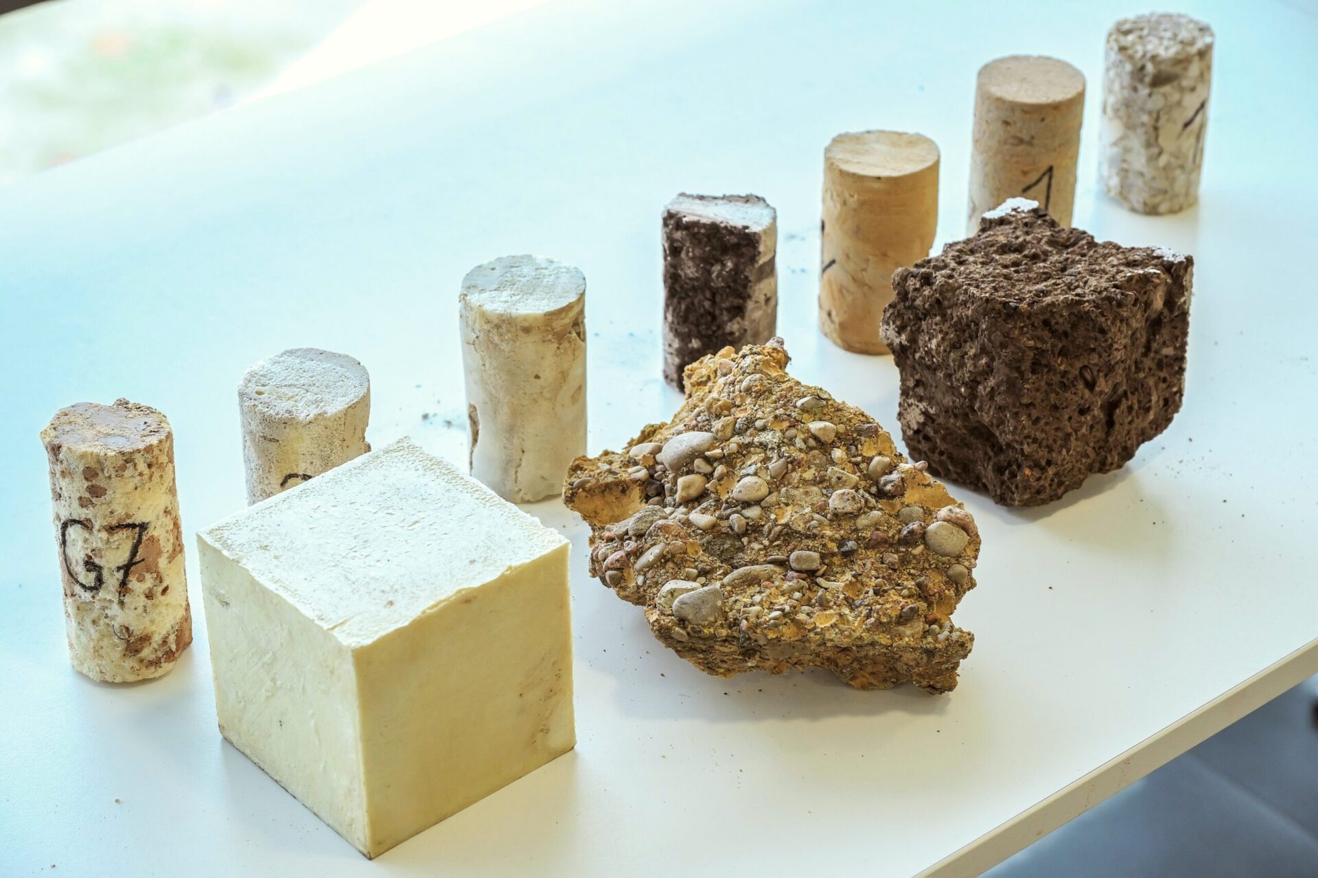 Geopolymer and soil samples presented at VILNIUS TECH seminar
